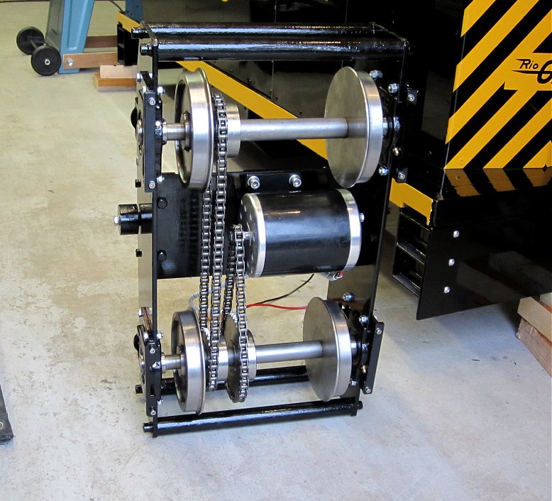 Geep bogie and drive detail