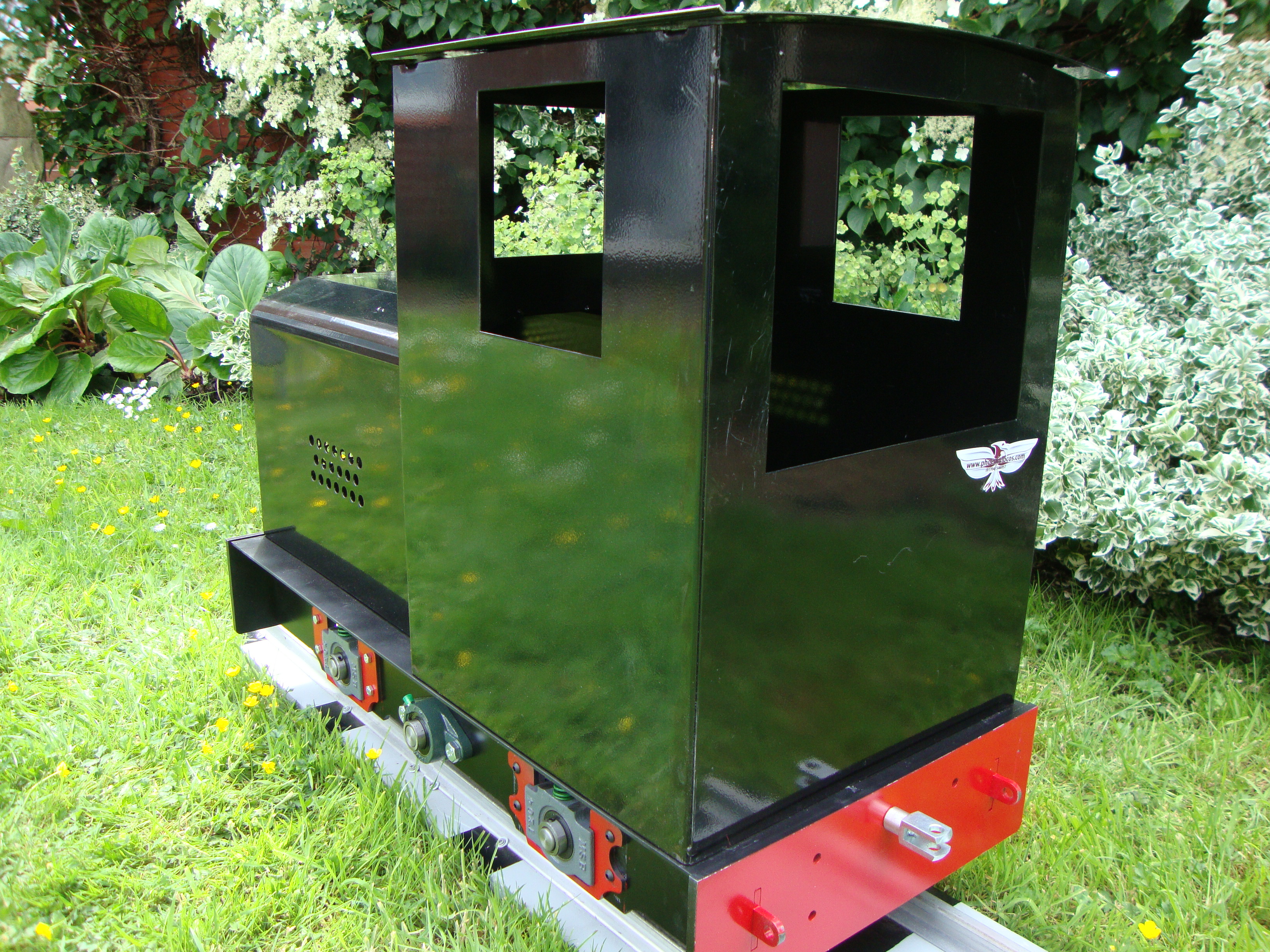 The black Hesketh seen from the cab end.