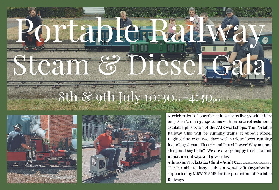 Portable Railway Steam & Diesel Gala