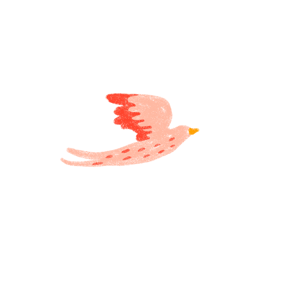 cozy cottagecore bird art