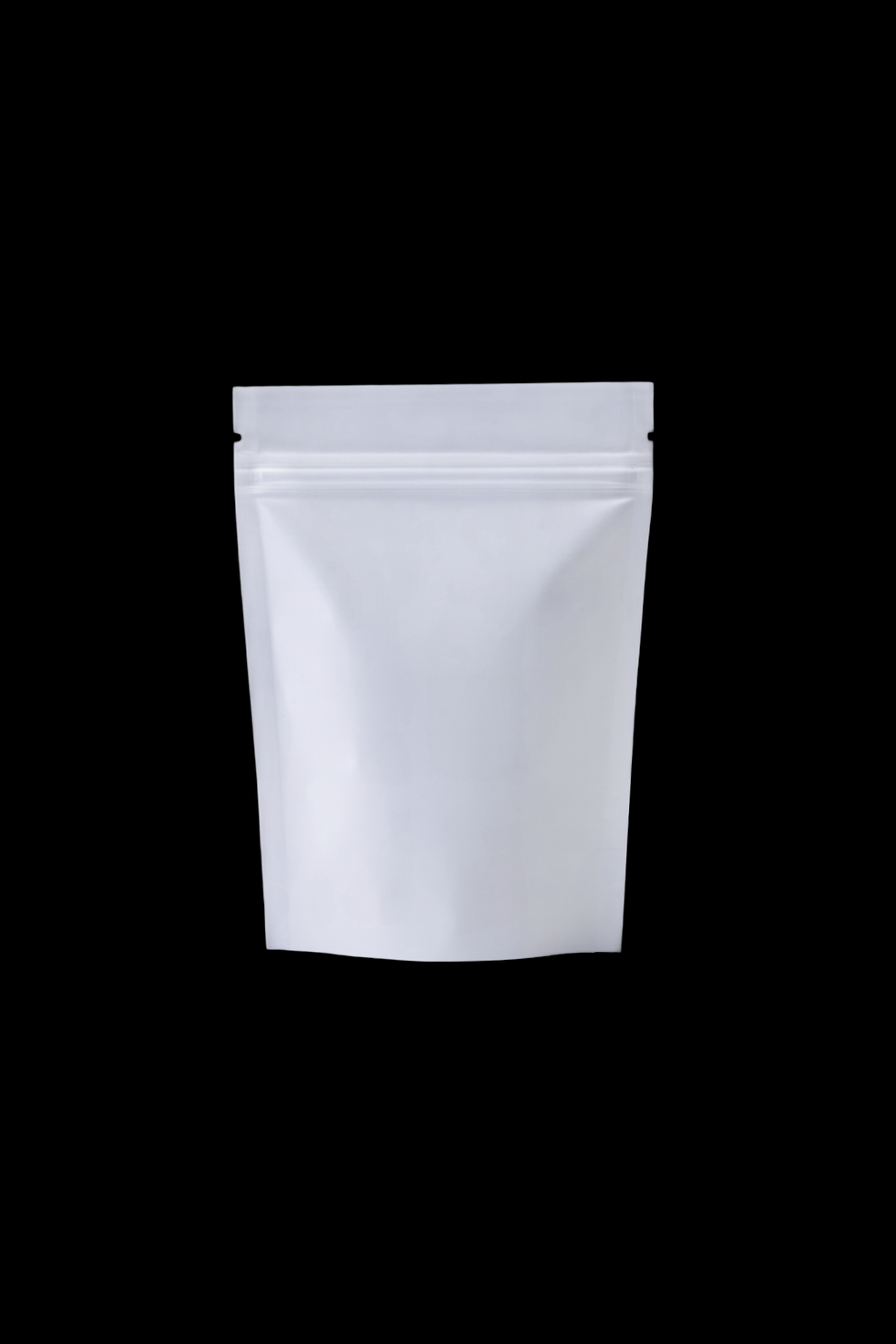 White Standup Mylar bag - Flower Capacity 5g