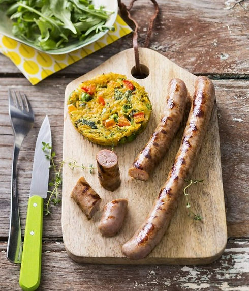 Marinated & Grilled Chipolatas with Vegetable Chips.jpg