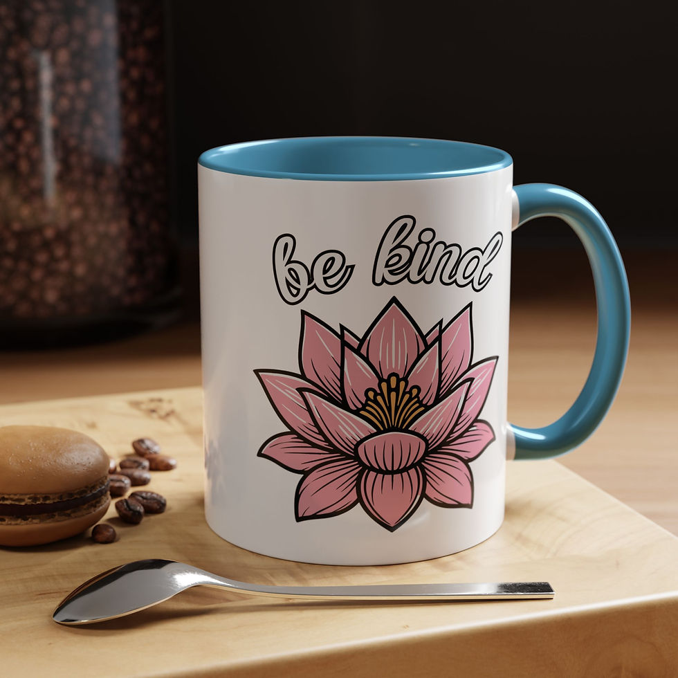 Thumbnail: Be Kind Lotus Accent Coffee Mug (11oz)