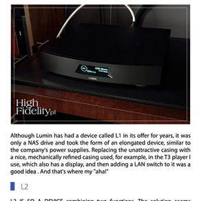 LUMIN L2 Music library & Network switch review by High Fidelity