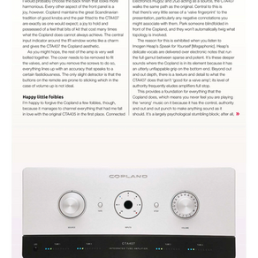 COPLAND CTA407 Integrated Amplifier review @ HiFi+