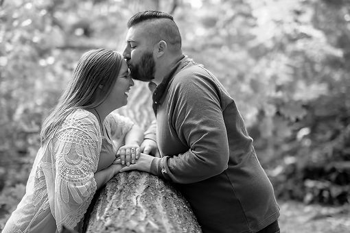 Engagement, ring, kiss