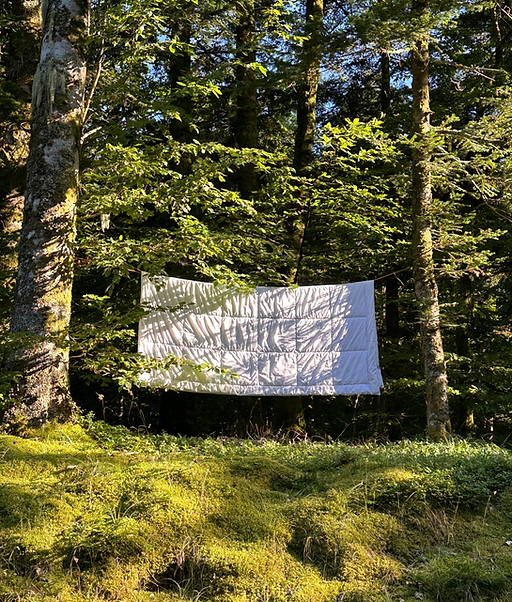couette en pleine nature