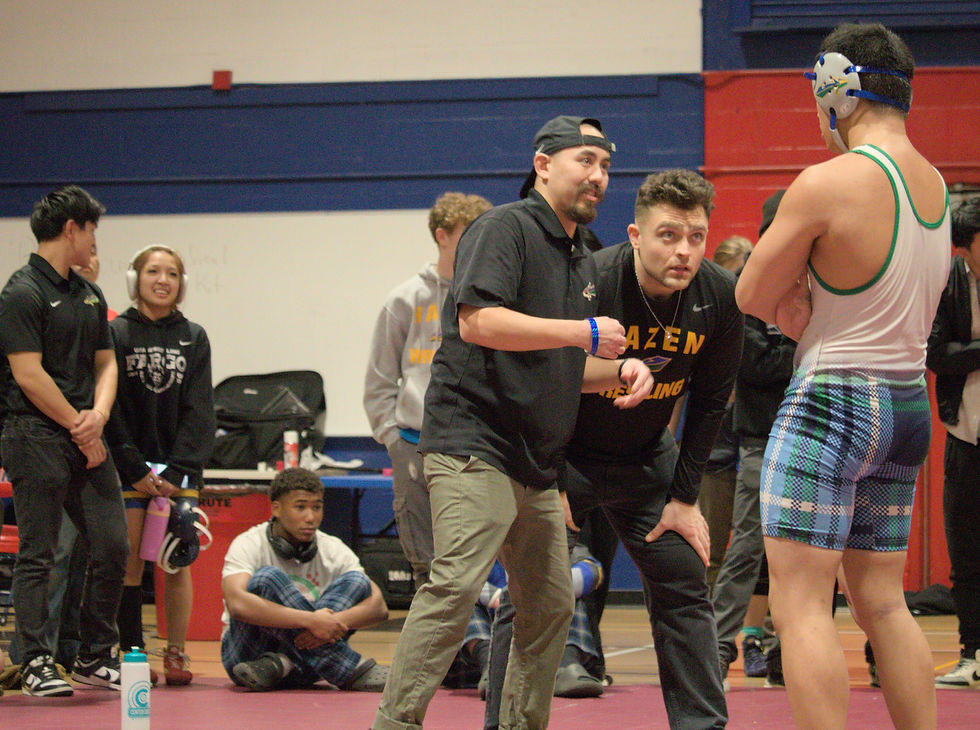 Coaching a student-athlete in a match to qualify for the State Tournament - 2025