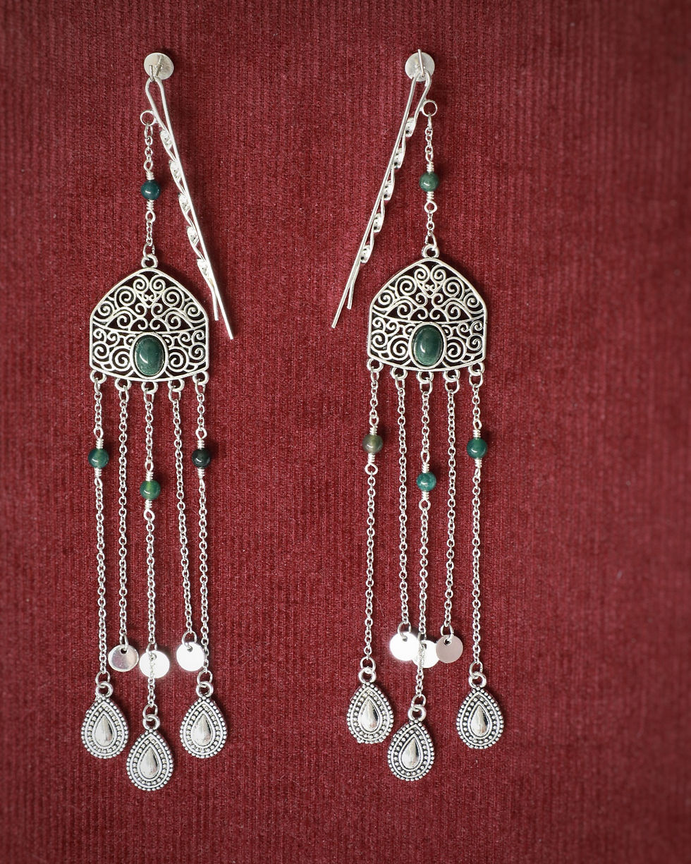 Thumbnail: Kazakh Sholpy YURT Ethnic Hair Jewellery Set of 2