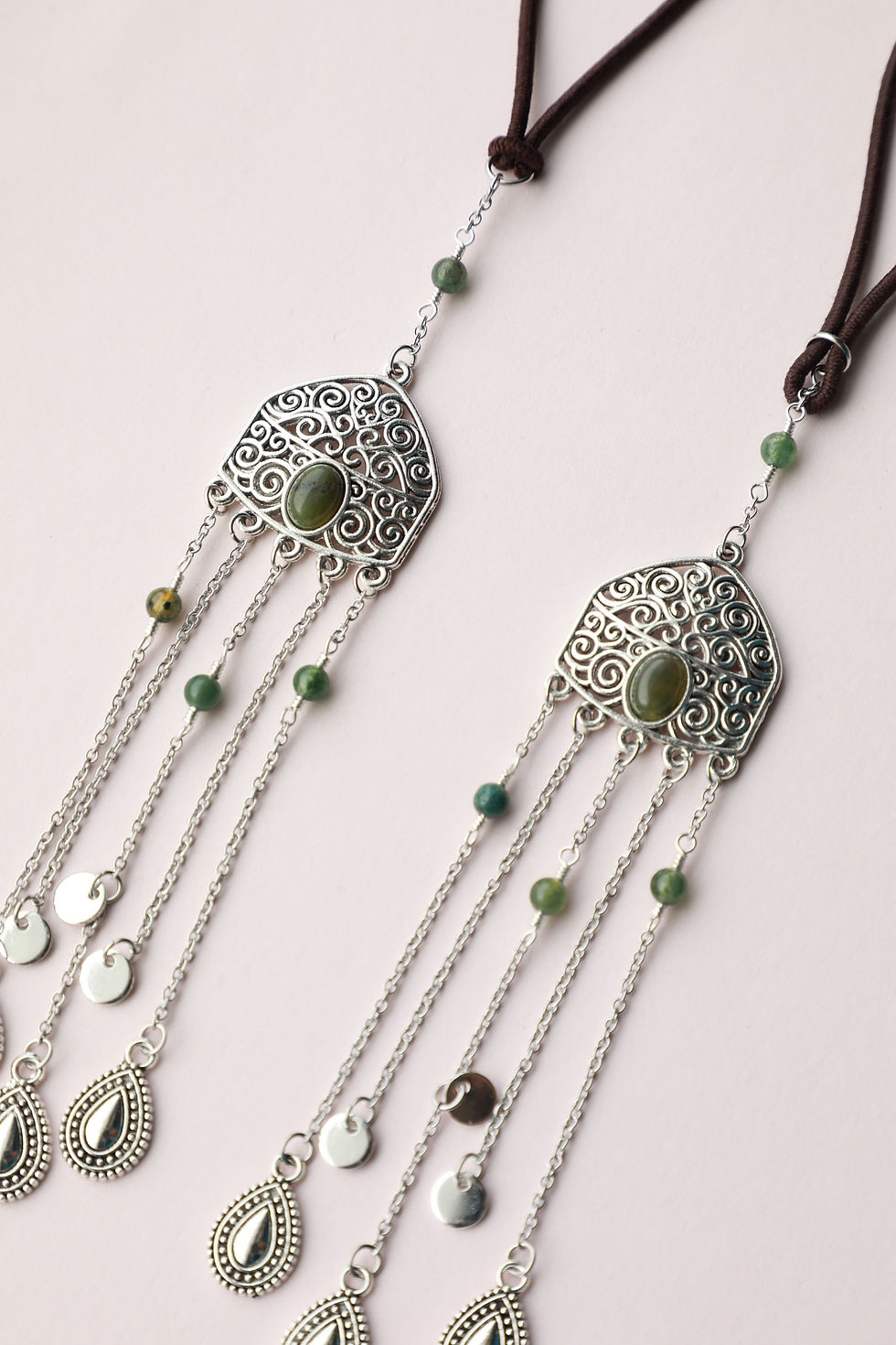 Thumbnail: Kazakh Sholpy YURT Ethnic Hair Jewellery Set of 2