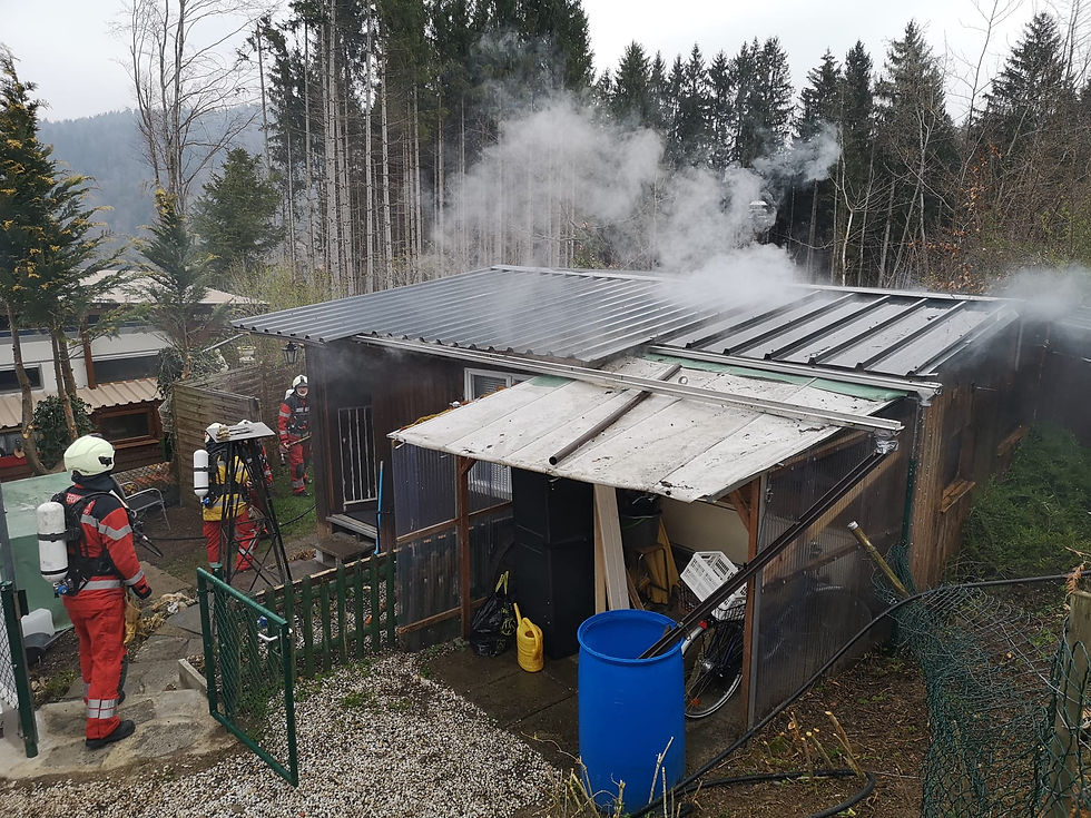 Brand Wohnwagen