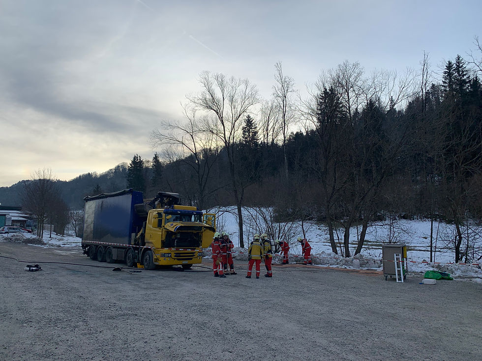 Miniaturbild: Brand LKW