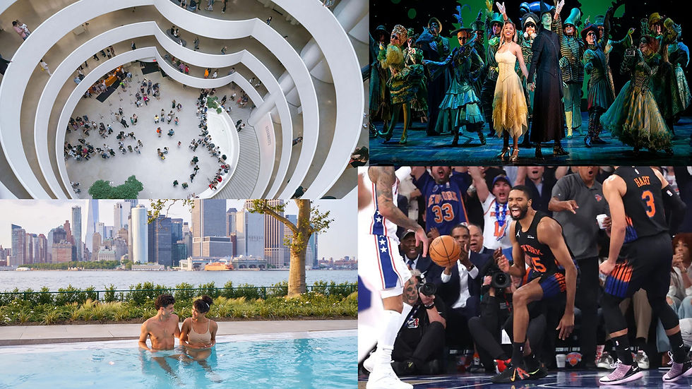 Cultural benefits for NYC employees, including museum access, Broadway shows, sports, and wellness experiences.