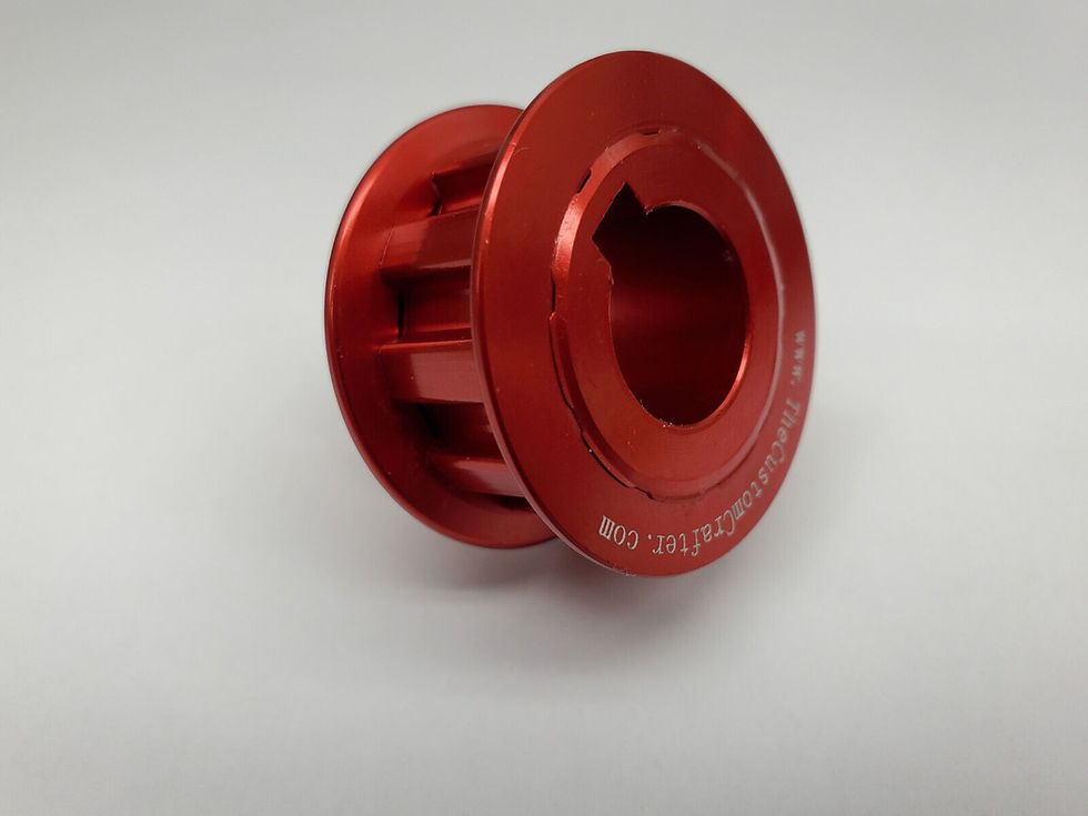 Thumbnail: 10L050 Anodized Motor Pulley with 15 mm Bore & 5 mm Key Way