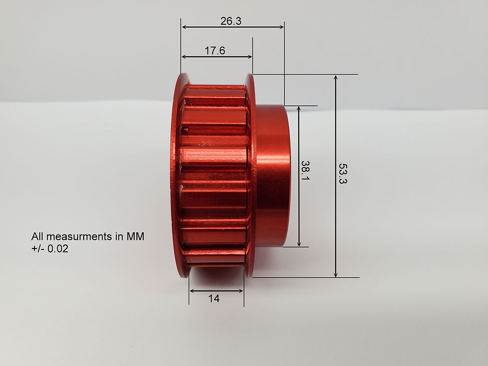 Thumbnail: 16L050 Synchronous Timing Pulley With 28 mm Bore.