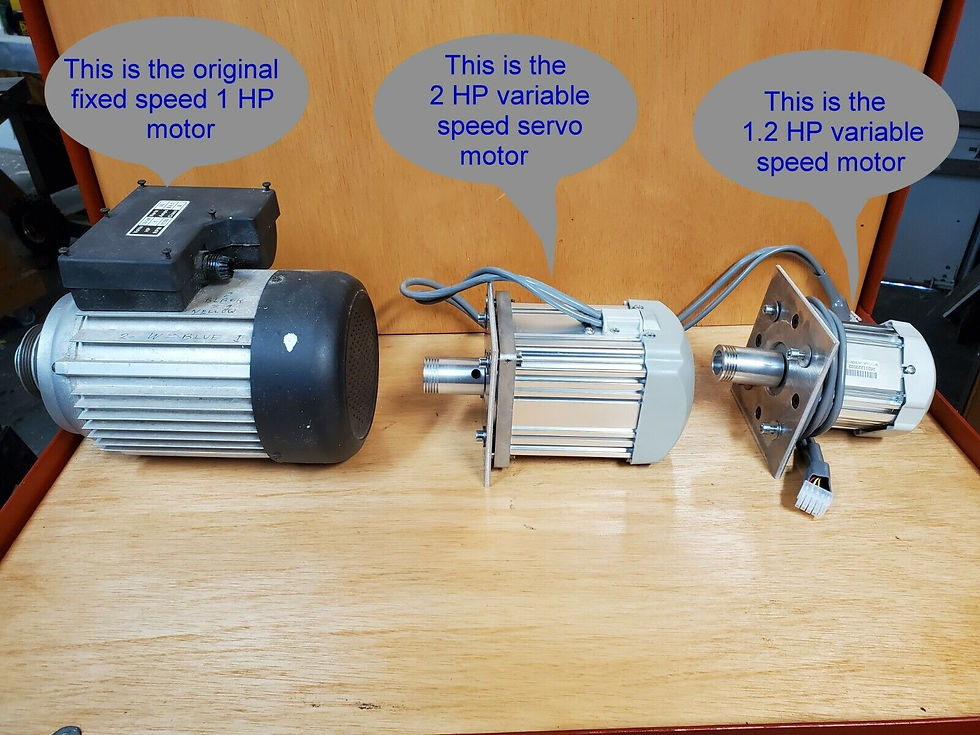 Thumbnail: Band Saw 2 HP  Servo Motor Upgrade Wood to Metal Craftsman 14" Replacement Kit