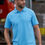 Thumbnail: Cotton Polo T-Shirt Ice Blue