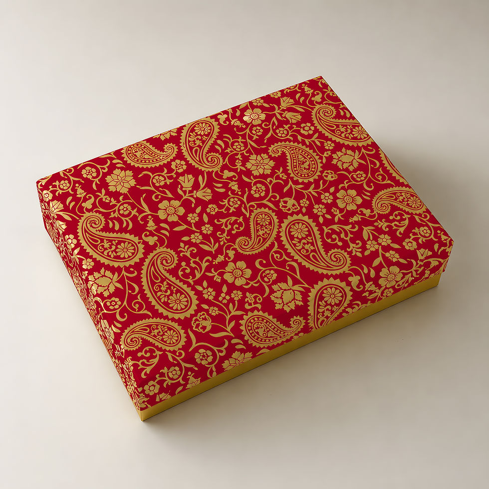 Thumbnail: Red & Gold Paisley - Luxury