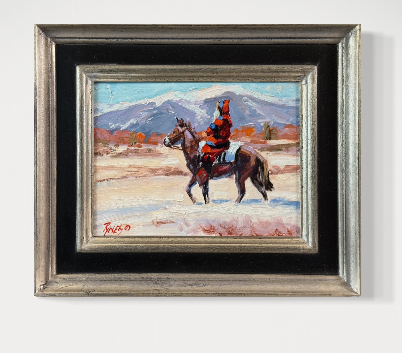 A Winter's Journey, 6x8in Oil