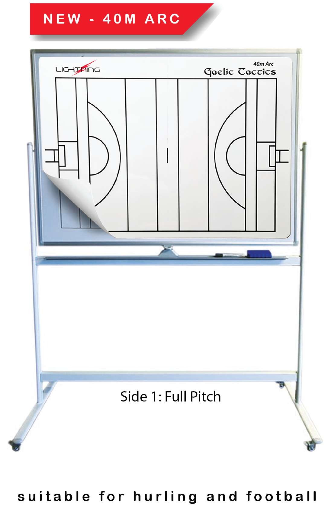 LIGHTNING Dressing Room Flip-Frame Heavy Metal Stand on wheels