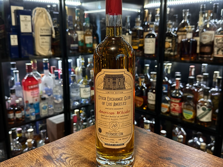 Stock Exchange Club of Los Angeles Single Barrel 10 Year American Whiskey Private Reserve Limited Edition