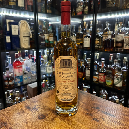 Stock Exchange Club of Los Angeles Single Barrel 10 Year American Whiskey Private Reserve Limited Edition