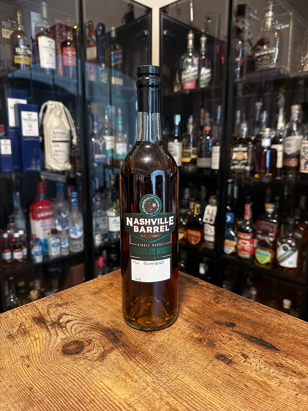 Nashville Barrel Co 13yr Single Barrel Rye Whiskey - #560 - Fred Minnick + NBC - 105.52 Proof - Club Marzipan