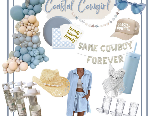 Coastal Cowgirl Bachelorette Party Inspo