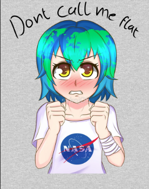 Flat Earth-chan