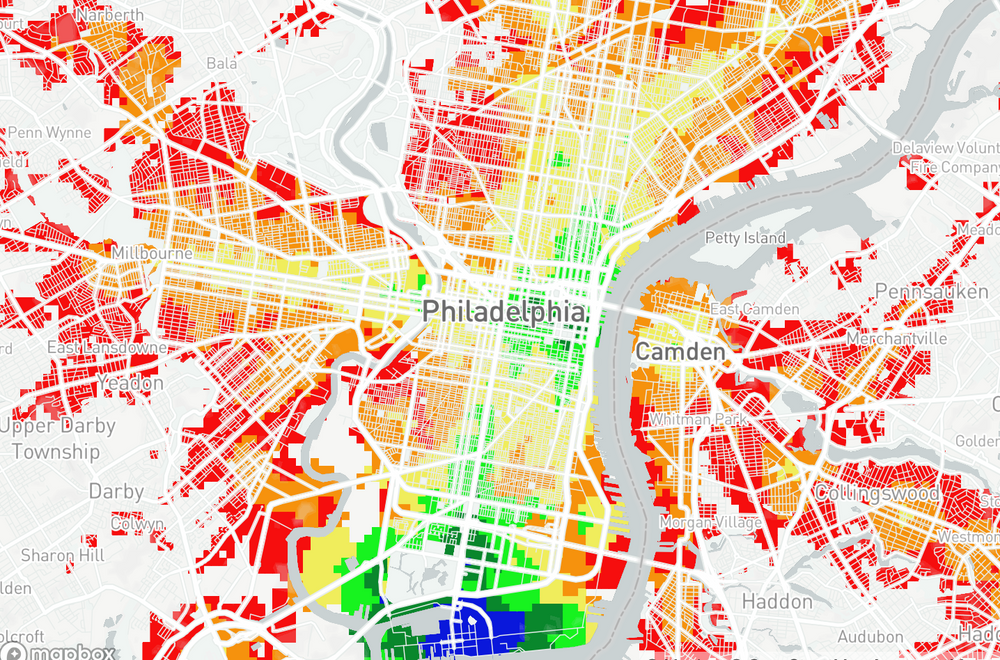 Beautiful Maps of Commuting in Philadelphia