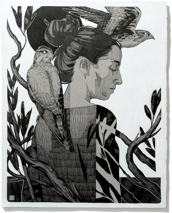 w_thefalconer_38x47.5cm_inkpaintonpaper_22zaneprater_fullwhite copy.jpeg