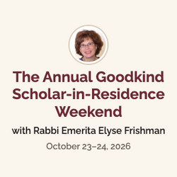 Goodkind Scholar-in-Residence Weekend Fall 2026