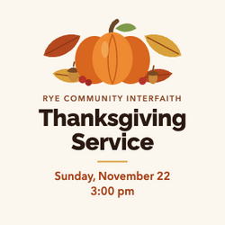 Rye Community Interfaith Thanksgiving Service