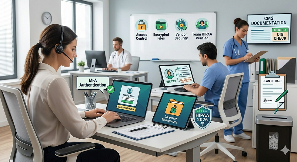 HIPAA Compliance Checklist for Virtual Operations in Physical Therapy Practices (2026)