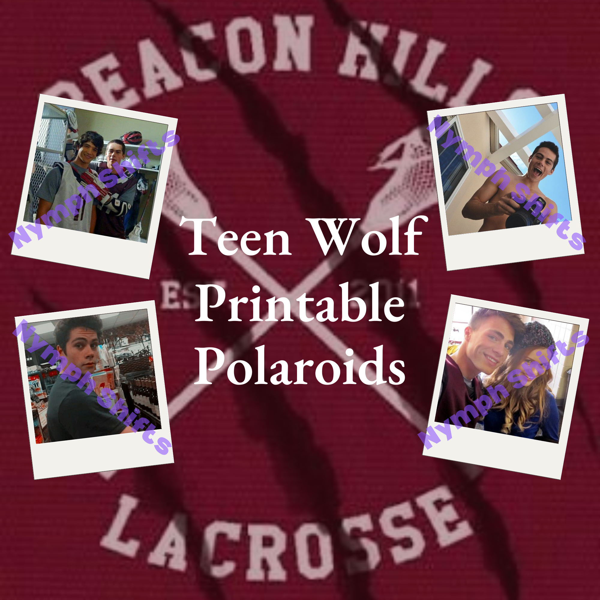 TW inspired polaroid mini picture digital printable