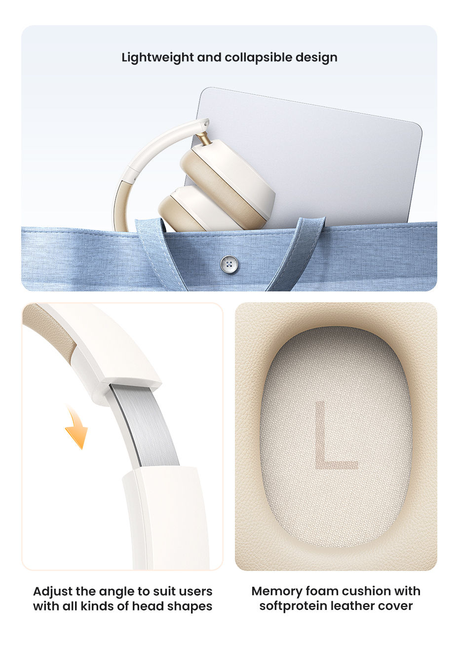 Thumbnail: Choice Wireless Bluetooth Headphones 43dB Hybrid Active Noise Cancellation Hi-Re