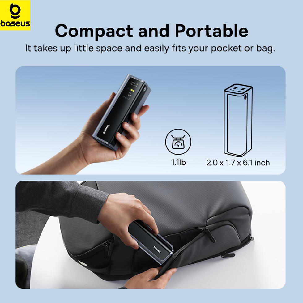 Thumbnail: Baseus Power Bank 145W 20800mAh PD 100W Fast Charging  with Smart Digital Displa
