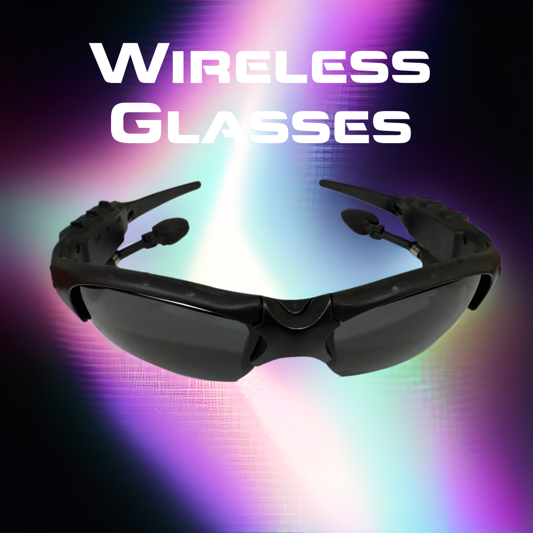 Glasses Headset Stereo Earphones Wireless Headset with Mic Glasses Sunglasses fo