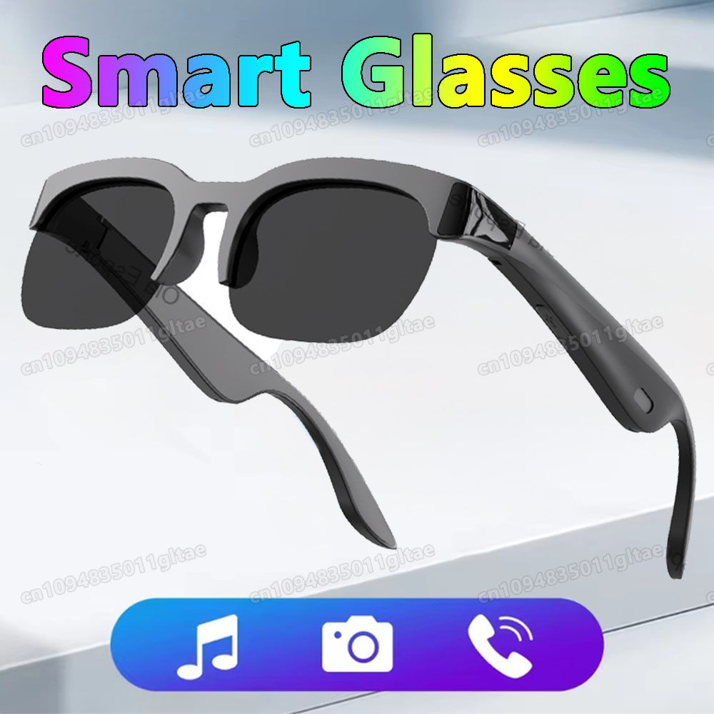 New Camera Control Smart Glasses 2025 Music Sunglasses Headphones Wireless Bluet