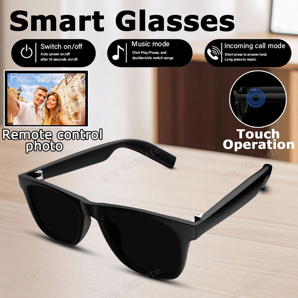 Ola Esporte New Smart Glasses Bluetooth Call Sunglasses Multi-functional Anti-Bl