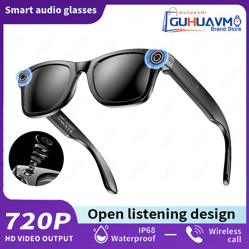 Thumbnail: AI Smart Glasses with 8MP Camera Video Recording 100+ Languages Translation Sung