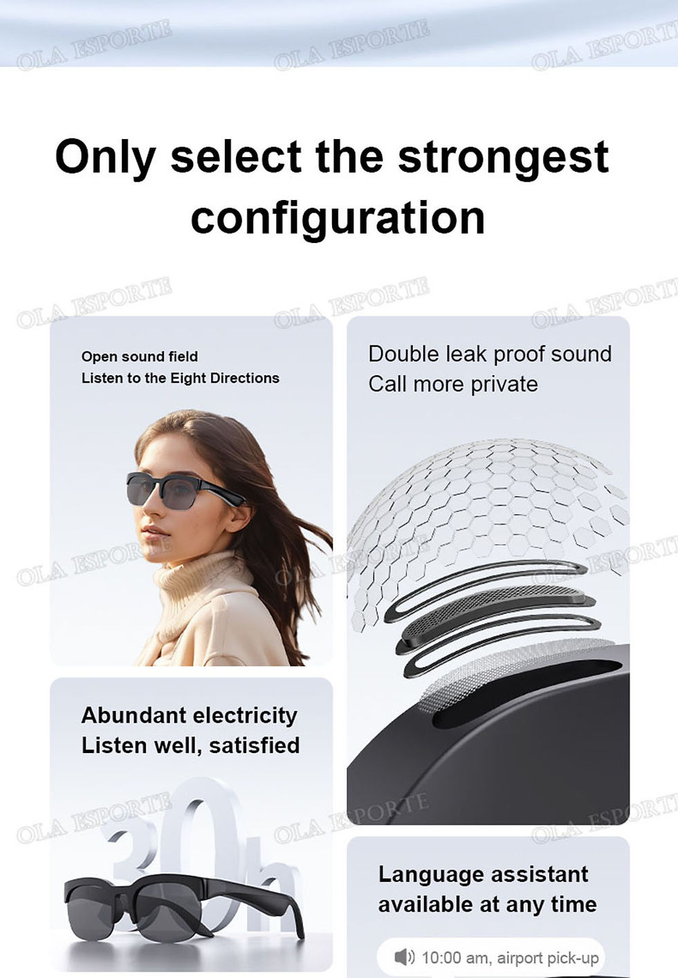 Thumbnail: New Camera Control Smart Glasses 2025 Music Sunglasses Headphones Wireless Bluet