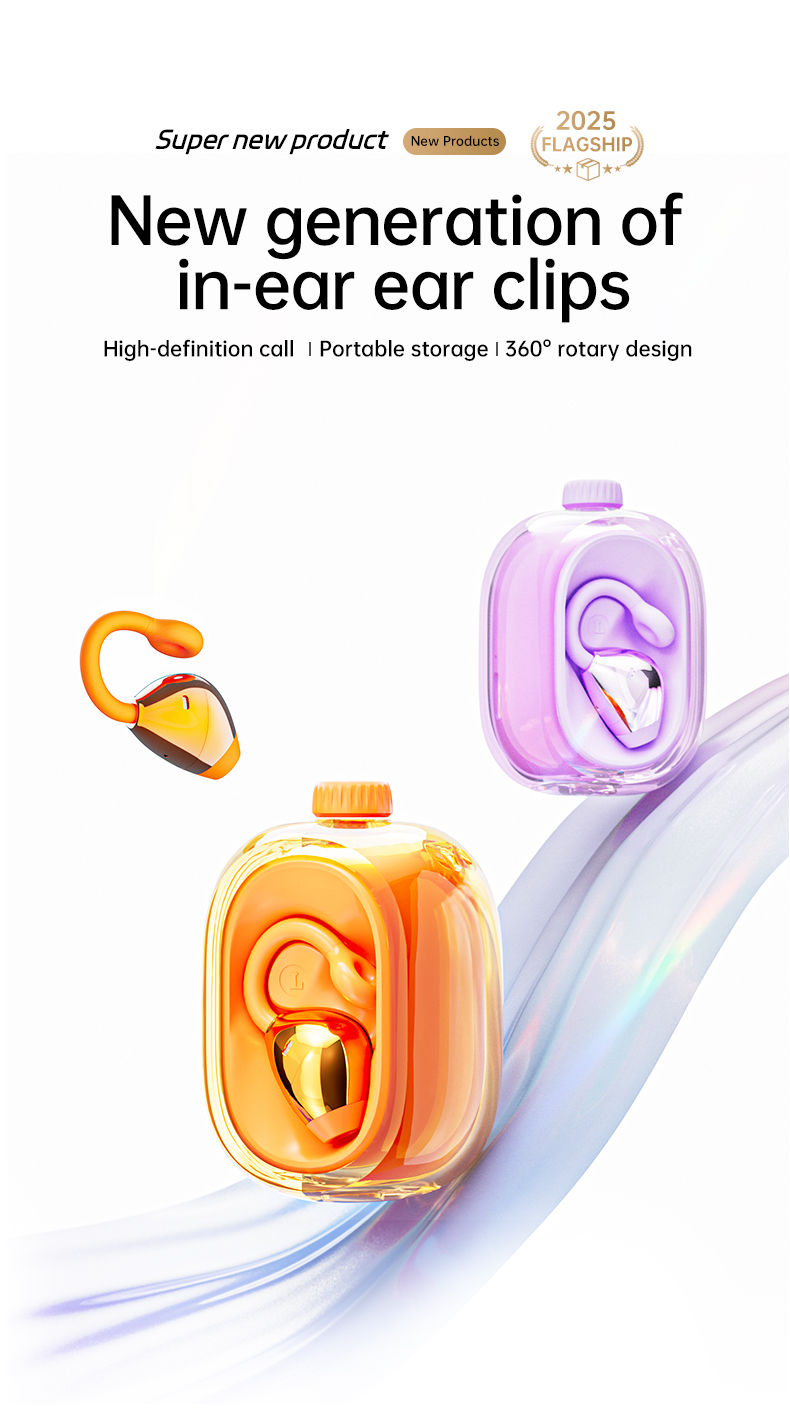 Thumbnail: BT  Earphone Clip On Monaural Inear Motion Stereo Bone Conduction Gd28 Business 