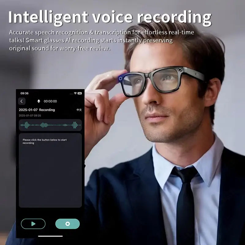 Thumbnail: AI Smart Glasses with 8MP Camera Video Recording 100+ Languages Translation Sung