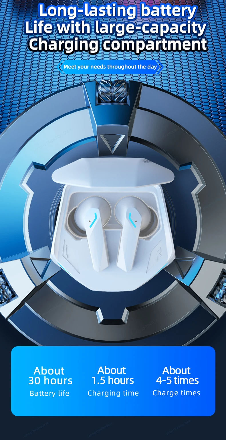 Thumbnail: Choice Lenovo GM2 Pro TWS Wireless Headphones Earphone Bluetooth-compatible 5.3 
