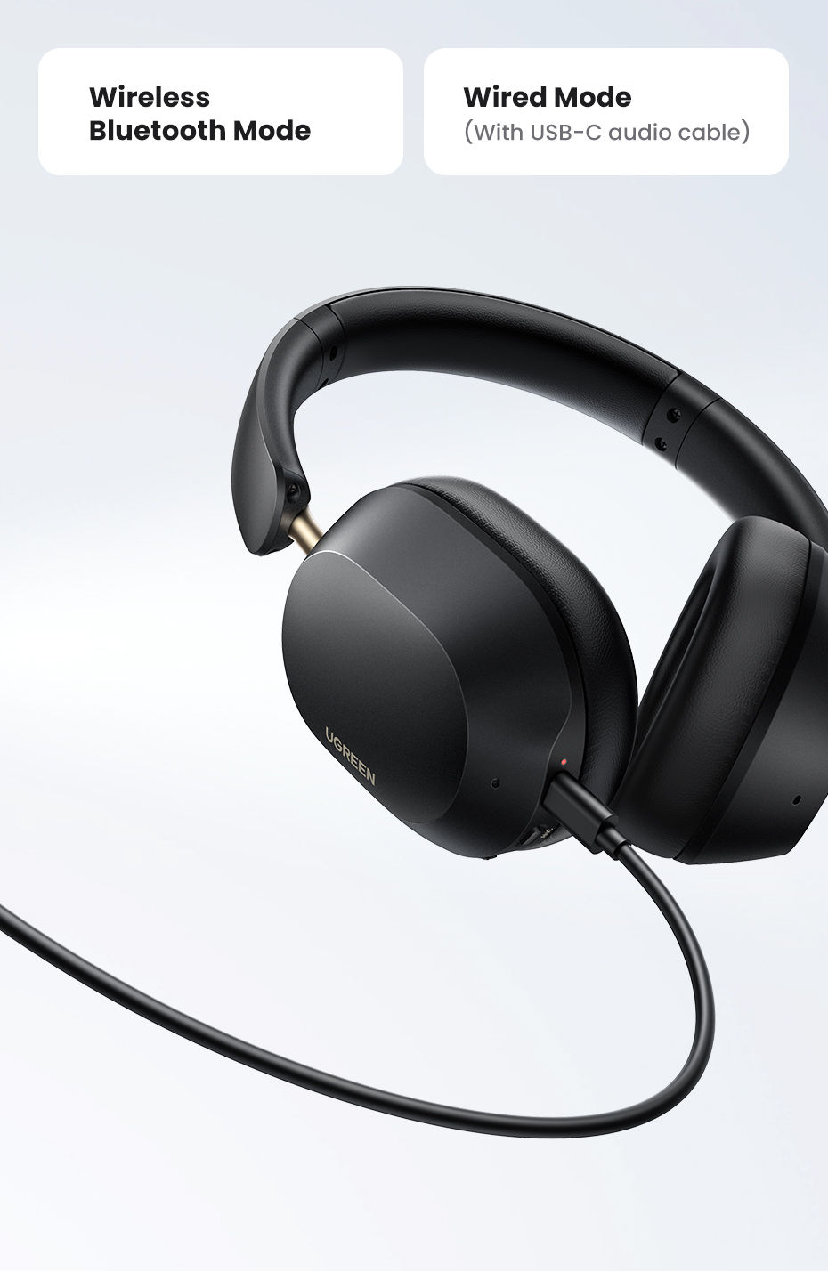 Thumbnail: Choice Wireless Bluetooth Headphones 43dB Hybrid Active Noise Cancellation Hi-Re
