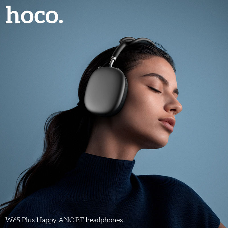 Thumbnail: HOCO W65 Plus ANC Noise Reduction Bluetooth Headphones Over The Ear Wireless Big
