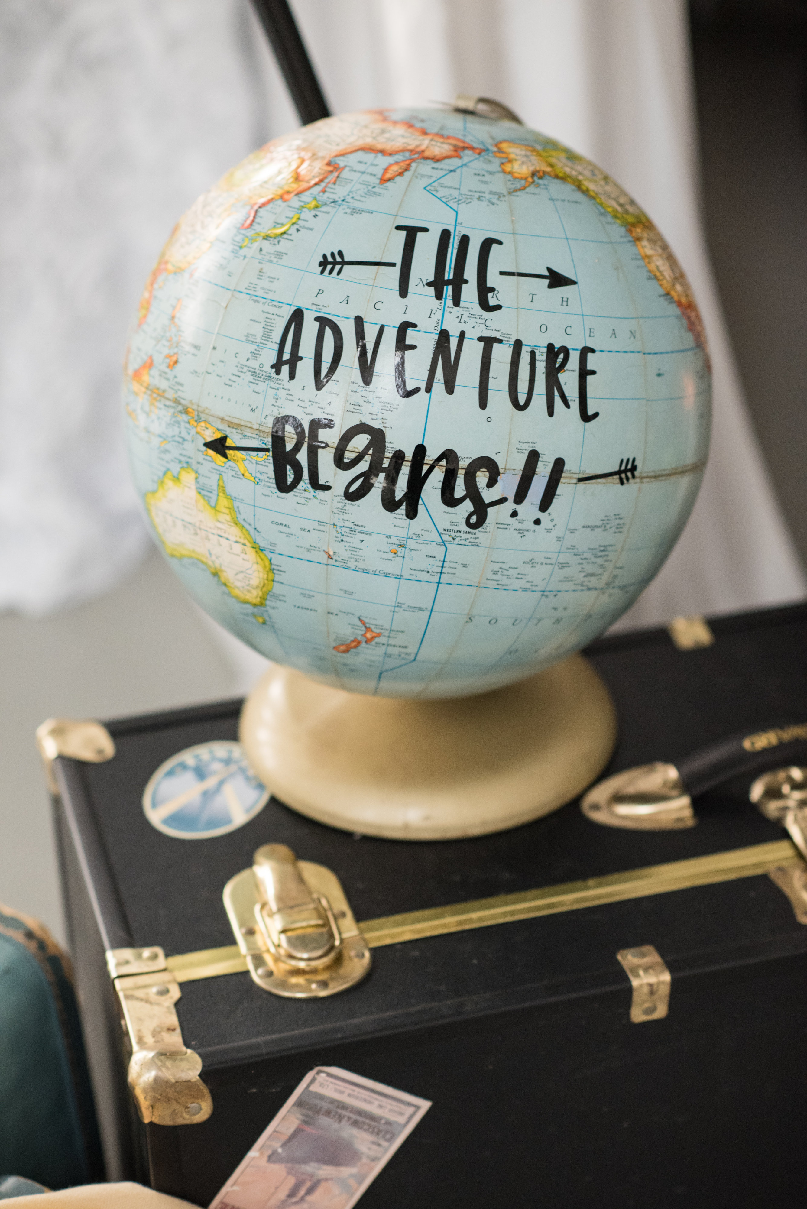 "Adventure Awaits" Globe