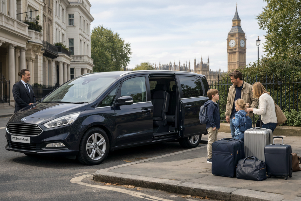 Group and MPV travel service in London with spacious vehicle and extra luggage capacity