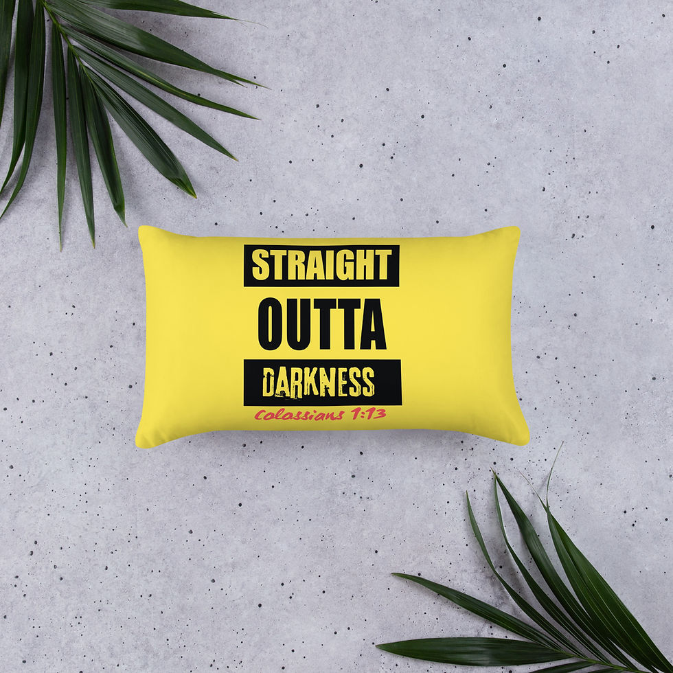 Thumbnail: Straight Outta Darkness Basic Pillow